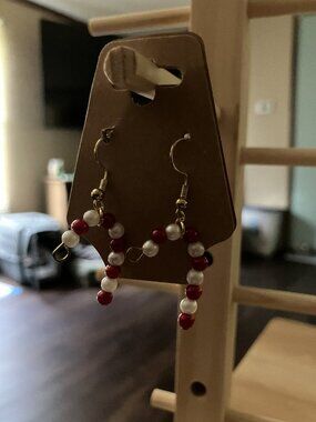 Handcrafted Candy Cane Earrings